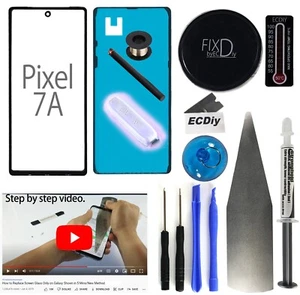 Front Glass Lens Screen Replacement Kit for Google Pixel 7A - Picture 1 of 12