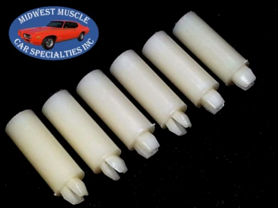 70-73 Pontiac Firebird Trans Am Formula farol moldura acabamento porcas de montagem 6p GK - Imagem 1 de 4