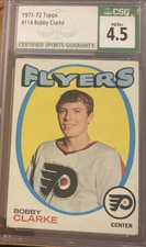 1971-72 Topps - #114 Bobby Clarke CSG 4.5 Rookie Rc Iconic Legend