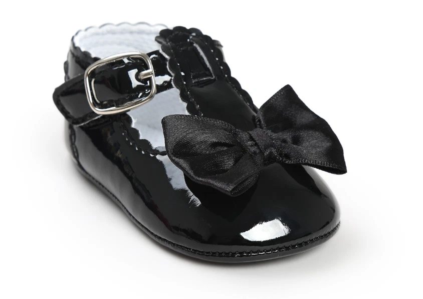 Bebé Niño Niña Suela Suave Zapatos para Cuna Niño Pequeño Mary Jane Zapatos Recién Nacido hasta 18 años Foto 1 de 4
