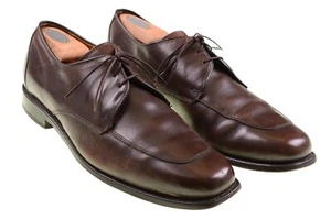 Allen Edmonds Burton Brown Leather Apron Toe Mens Blucher Dress Shoes 10 D - Picture 1 of 9