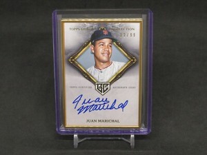 2023 TOPPS GILDED COLLECTION JUAN MARICHAL GOLD FRAMED AUTO /99 GIANTS AL2