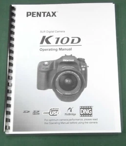 Pentax K-10D Operating Manual: 240 Pages & Protective Covers! - Picture 1 of 1