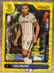 Luis Muriel 2021-22 Topps Merlin Chrome Yellow Wave Refractor 190/225 Atalanta - Picture 1 of 2
