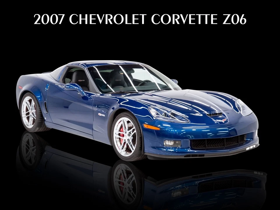 Chevrolet Corvette Z06 2007 nuevo letrero de metal: como nuevo en azul Foto 1 de 1