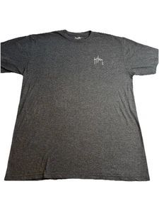 Guy Harvey Original T-Shirt Mens Tee Pirate Skull & Crossbones Gray Teal Med - Picture 1 of 7