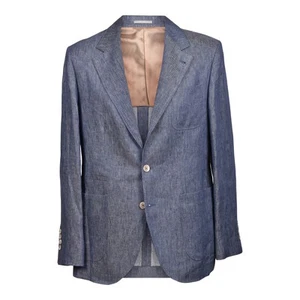 BRUNELLO CUCINELLI FREIZEITANZUG HERREN 100% LEINEN 3 KNÖPFE NEU - Bild 1 von 9