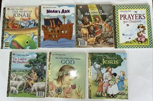 Little Golden Book Religious Story Book Lot of 7 - Picture 1 of 12