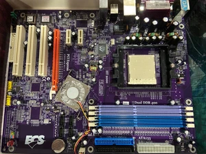 Motherboard ATX ECS NFORCE4-A939 REV:1.0 Socket 939 DDR PCIe PCI BRAND NEW CIB - Picture 1 of 3