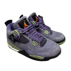 Size 8 W - Jordan 4 Retro Canyon Purple 2022 AQ9129 * Read* Midsole Peeling - Picture 1 of 17