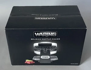 Waring Belgian Waffle Maker WMK200 Rotating Stainless Steel — New Factory Sealed - Picture 1 of 7