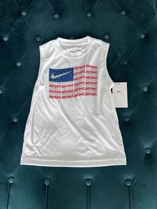 Boy's Youth Nike Dri Fit Patriotic Sleeveless Shirt Size 7 - Picture 1 of 6