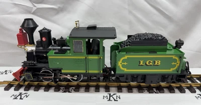 LGB 2017D Green Classic Steam Locomotive and Powered Tender G Scale - Image 1 of 4