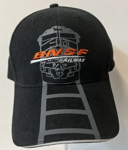 NEW BNSF Railway Hat/Cap Strapback Adjustable Embroidered Black Railroad No Tags - Picture 1 of 3