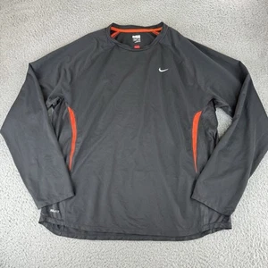 Nike Long Sleeve Gray Fit Dri Shirt Men’s Size Xl Y2k Nike Plus - Picture 1 of 9
