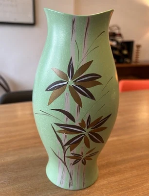 LAST CHANCE TO BUY Antique 1925 Brentleigh Ware Vase “Stanley” Hand Painted 21cm - Image 1 of 4