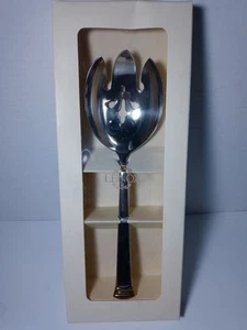 Vintage Lenox Eternal Gold Stainless Flatware Salad Serving Fork Spoon - Picture 1 of 4