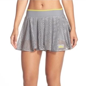 Adidas by Stella McCartney Wimbledon Gray Mesh Skort LARGE - Picture 1 of 9