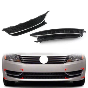Front Bumper Fog Light Grilles Cover Fit VW Passat 2012-15 561853665E 561853666C - Picture 1 of 11