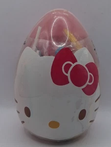Caramelo de huevo rosa plástico Hello Kitty vintage sellado no para comer 2015 sellado - Imagen 1 de 5