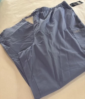 Scrubs Cherokee Workwear Men's Drawstring Cargo Pant 4243 CIEW Ciel NWT 3XL - Image 1 of 4