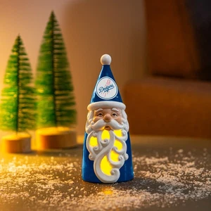 Los Angeles Dodgers Santa LED Statuary, 8" - Picture 1 of 2