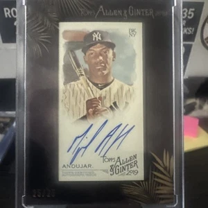 Topps Allen & Ginter 2019 - Mini autógrafos de béisbol Miguel Andújar/25 - Imagen 1 de 4