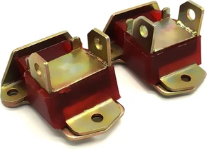 Polyurethane Motor Engine Mounts Bracket for Small & Big Block Chevy SBC Red - Picture 1 of 4