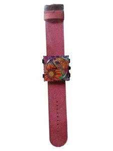 STAMPS Damen Armbanduhr Rosa Blumenmuster Farbenfroh Uhr - Bild 1 von 4