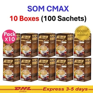 10x Cmax Instant coffee maintain healthy Herbal Cordyceps Ginseng 100 Sachets - Picture 1 of 18