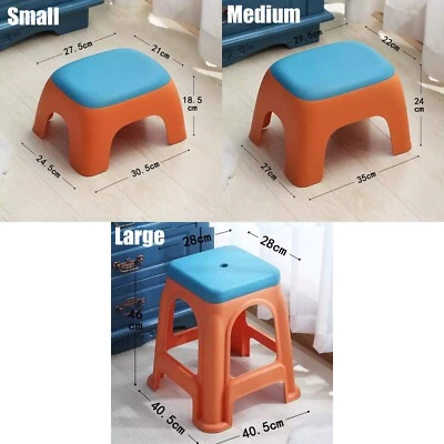 2 Count Cute Nonslip Plastic Step Stool w/ All Round Corners For Safety - Image 1 of 4