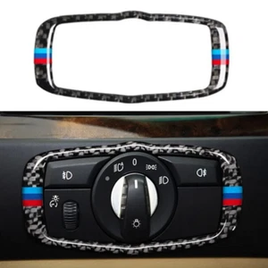 Cubierta de botón interior de fibra de carbono apta para BMW X5 E70 X6 E71 2007-13 - Imagen 1 de 13