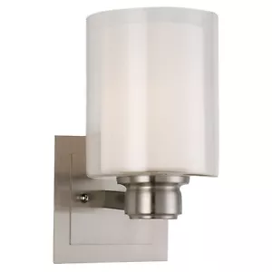 Oslo Wall Light in Satin Nickel - Picture 1 of 13