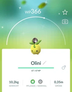 ✨#828 Shiny Olini Pokémon Go✨ - Picture 1 of 2