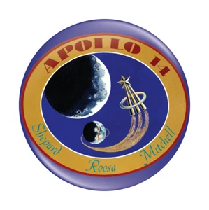 NASA Apollo 14 Mission Patch Button Badge 58mm (2.25") - Picture 1 of 2