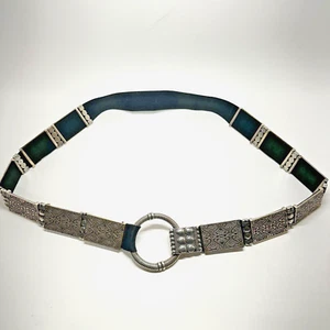 Vintage Chicos Damen Stretch Gürtel Southwestern Boho Stil Silber Metall 41,5" - Bild 1 von 12