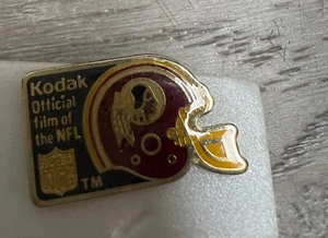 Vtg Washington Redskins Football Helmet Logo Kodak NFL Films Enamel Lapel Pin 46 - Picture 1 of 1