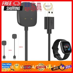 1/2pcs Charging Cable Replacement 50/100cm Charger Adapter for Fitbit Sense 2/1 - Zdjęcie 1 z 24