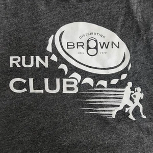 Brown Distributing Run Club Gray Women's Tank Top M - Picture 1 of 9