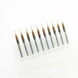 10 piezas Micro broca de taladro de PCB de carburo sólido entero recubierto AlTiN 0,4-2,95 mm giro 60D - Imagen 1 de 4