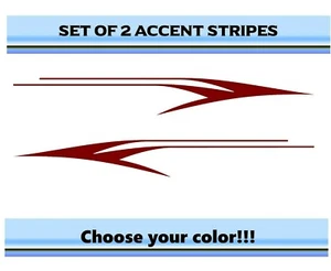 (2) RV Car Truck Pontoon Boat Trailer Side Accent Decals Graphics Stripes ST35 - Imagen 1 de 2