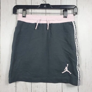 Jordan Jumpman Girls Gray Pull On Elastic Waist Athletic Skirt Size Medium 10-12 - Picture 1 of 10