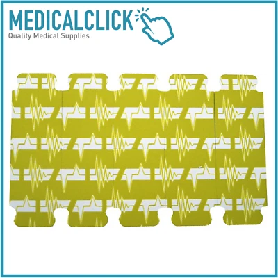 100 Elettrodi per ECG a riposo a Francobollo Pregellati Monouso 23 x 34 mm BIA