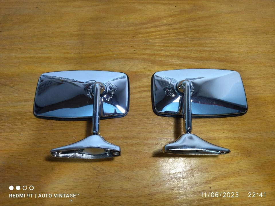 Espejos retrovisores FIAT 1100 1500 132 131 128 125 124 Alfa Romeo Lancia Ferrari Maserati Foto 1 de 4