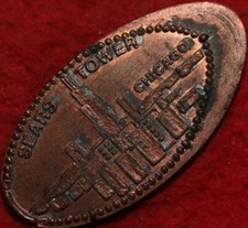 Elongated Lincoln Penny "Sears Tower"