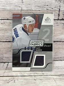 2008-09 SP Game Used Dual Authentic Fabrics #AFSU Mats Sundin - Picture 1 of 1