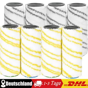 8x Mikrofaser Ersatz Walzenset für Kärcher FC3 FC5 FC7 Hartbodenreiniger Roller - Bild 1 von 7