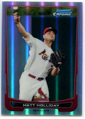 MATT HOLLIDAY 2012 Bowman Chrome REFRACTOR #109 - Image 1 of 2
