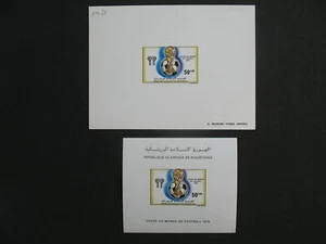 Mauritanie épreuve de luxe + BF 21 Coupe du Monde de Football 1978 neuf ** Sport - Imagen 1 de 2