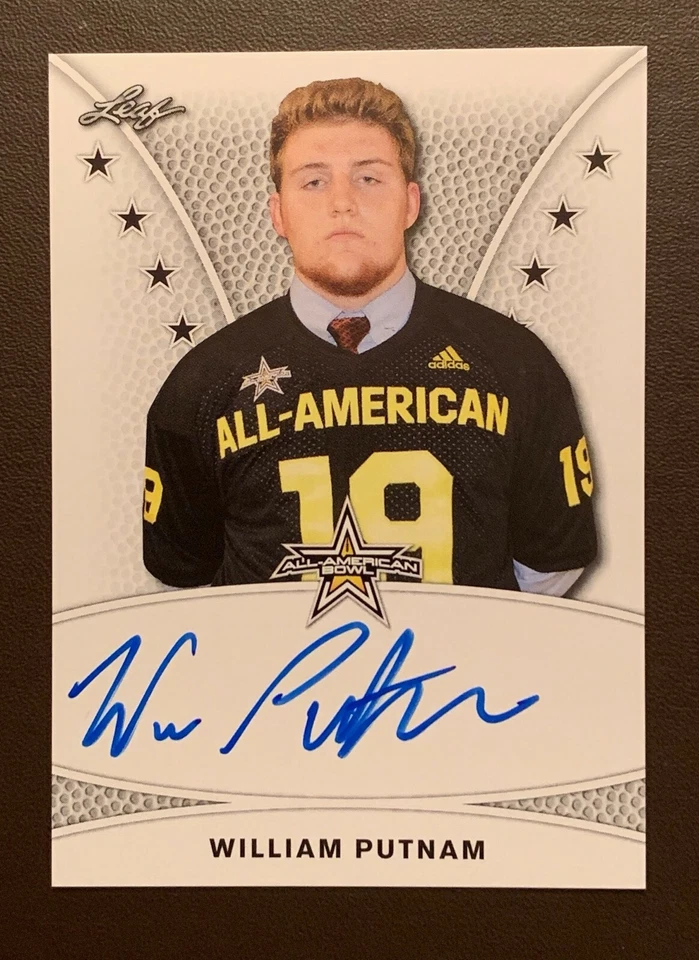 WILLIAM WILL PUTNAM Las Vegas Raiders, Clemson Tigers 2019 Leaf *TOUR* AUTOGRAPH - Image 1 of 1